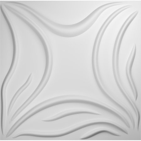 19 5/8in. W x 19 5/8in. H Savannah EnduraWall Decorative 3D Wall Panel,  White, 50PK
